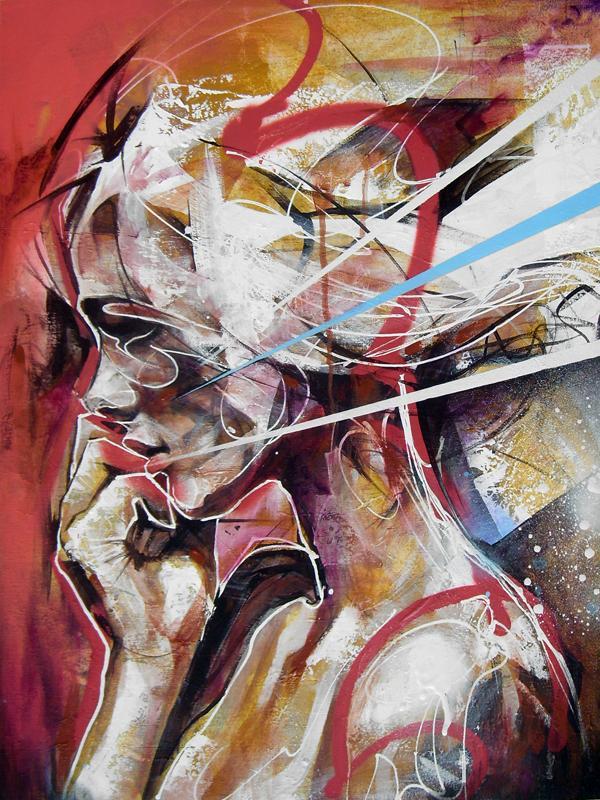 Abstract Portrait Paintings by Danny O’Connor