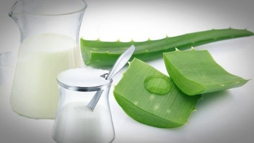 Aloe Vera For Acne - How To Use It-Milk, Sugar And Aloe Vera