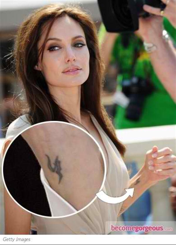 Angelina Jolie Tattoos – Photos and Explanation