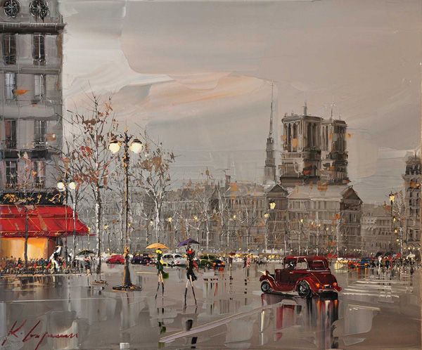 Cityscapes Paintings by Kal Gajoum