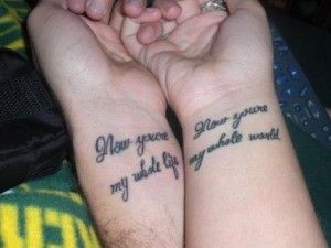 párok-tetoválás-őt youre my whole life my whole world