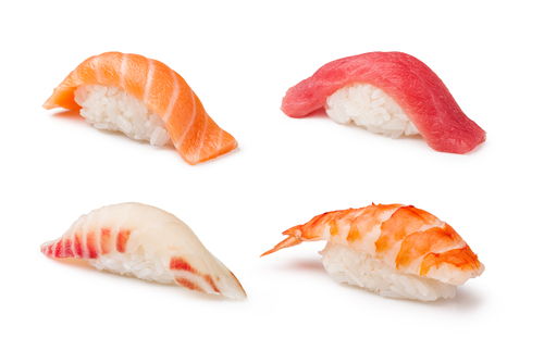 Įvairūs "Sushi" tipai