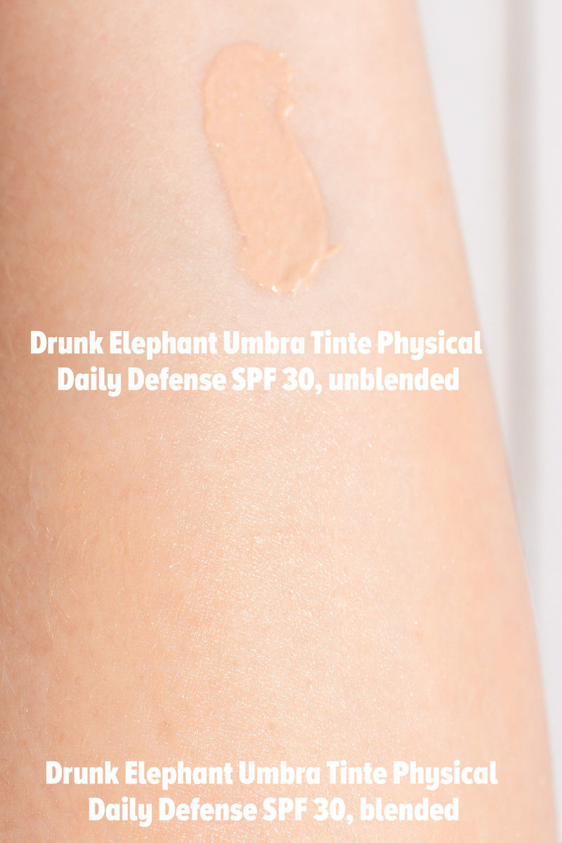 Drunk Elephant Umbra Tinte Physical Daily Defense SPF 30 (swatches)