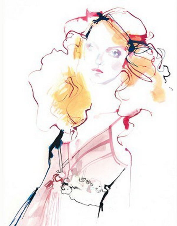 Fashion Illustrations by David Downton