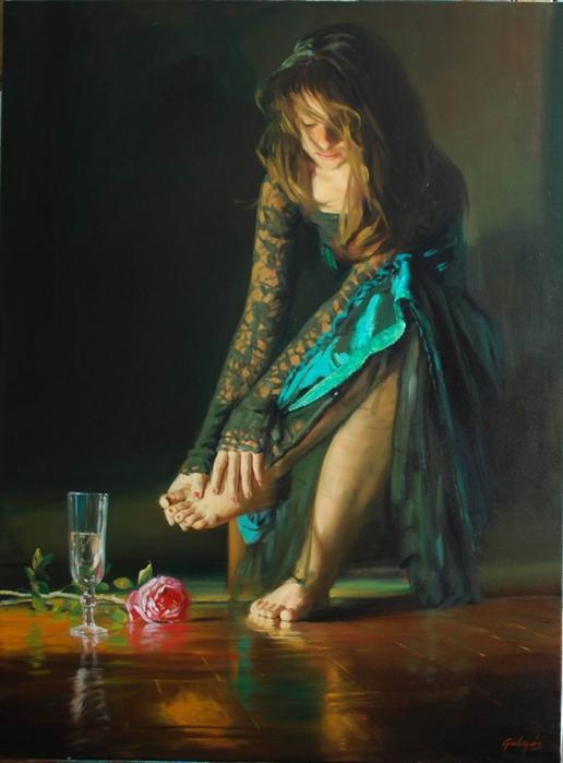 Figurative Paintings by Laszlo Gulyas