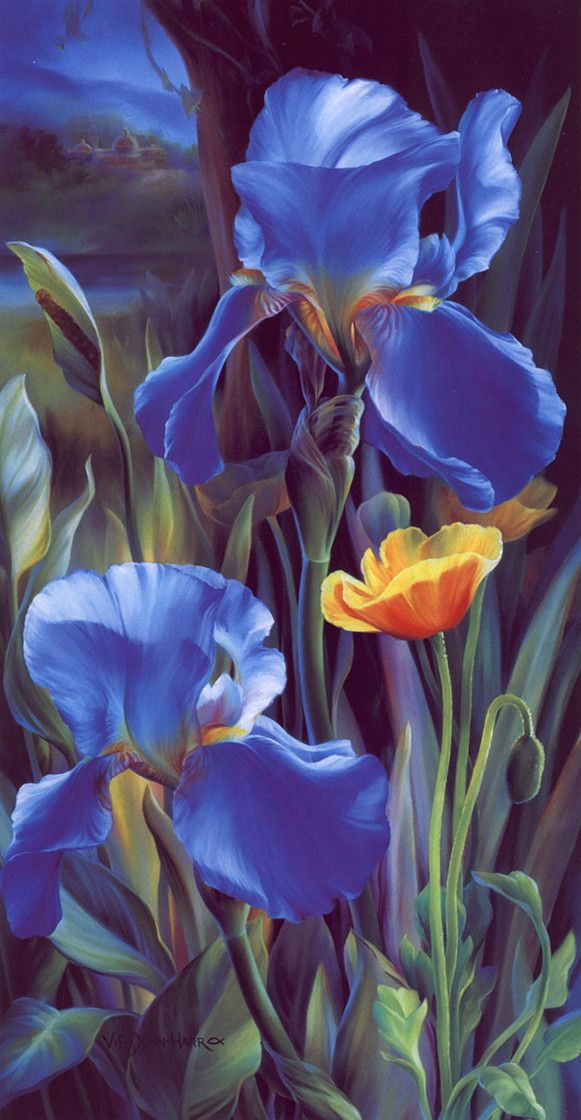 Flower Paintings by Vie Dunn-Harr