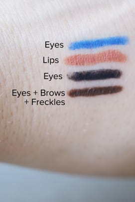 Clarins Stylo 4 Couleurs swatches