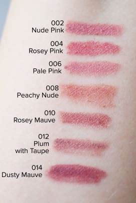 Ugriz Beauty The Lip Pencil swatches (002 to 014)