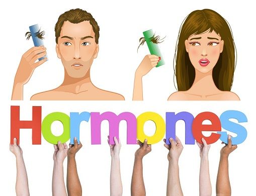 păr loss due to hormonal imbalance
