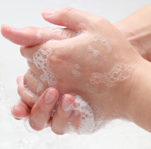 Scrubbing Hands