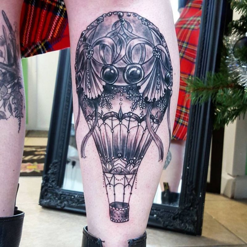 Hot Air Balloon Tattoos the Are Out of This World Amazing