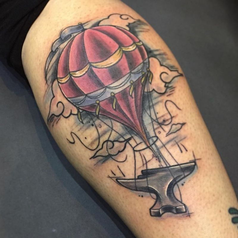 Hot Air Balloon Tattoos the Are Out of This World Amazing