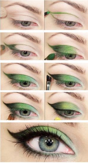 Kako to do Green Eye Makeup