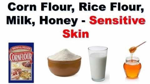 Rice Flour and Corn Flour Face Pack