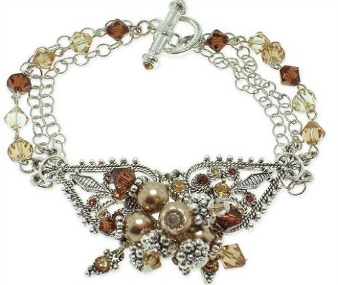 Kristal bead charm bracelet