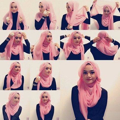 Širdis Face Hijab Styles
