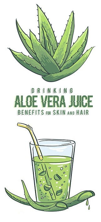 băut aloe vera juice benefits for skin and hair