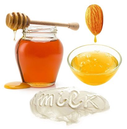 Cum to Remove Tan from Face-Milk Powder, Almond Oil and Honey