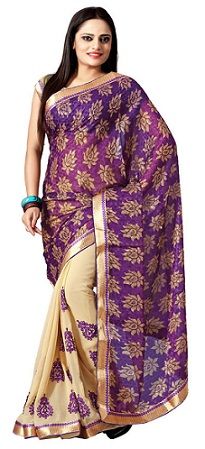 Different ways to wear a saree 10