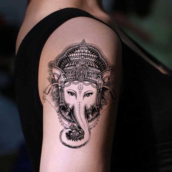 30 esteemed Ganesha on the shoulder