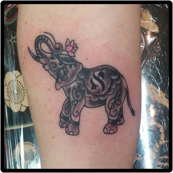 6 Cute baby elephant tattoo