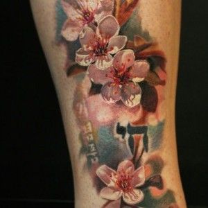 japán Tattoo Designs and Meanings - Cherry Blossoms Tattoo