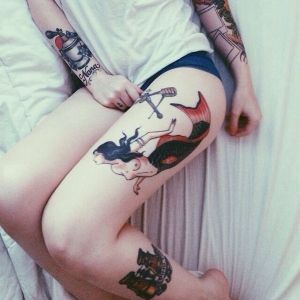 Kis-Mermaid-Tattoo-Designs and Ideas-for-Girls7-007