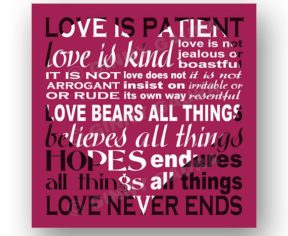 A szeretet türelmes, a szeretet kedves