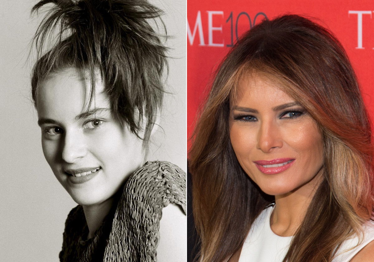 Melania Trump, előtte és utána