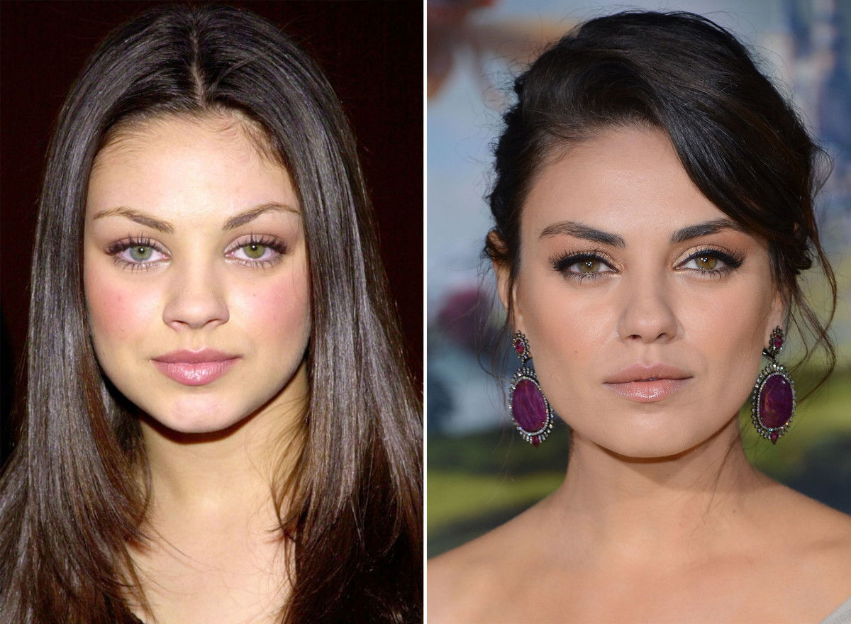 Mila Kunis, înainte și după