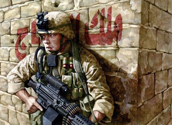 Danny Quirk kariniai iliustracijos