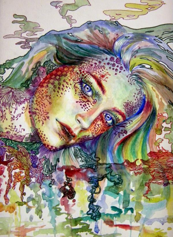 Mixed Media Drawings by Callie Fink
