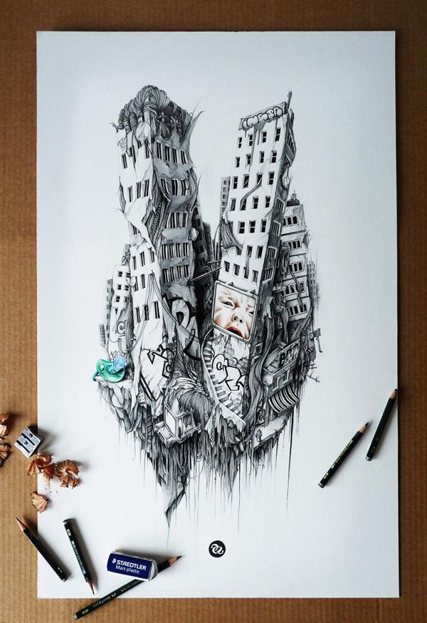 Pencil Drawings by PEZ