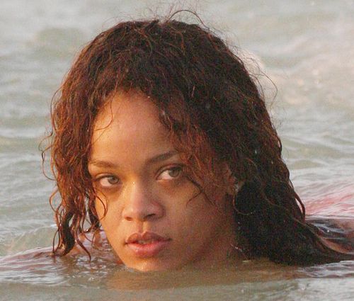Rihanna Hits The Beach