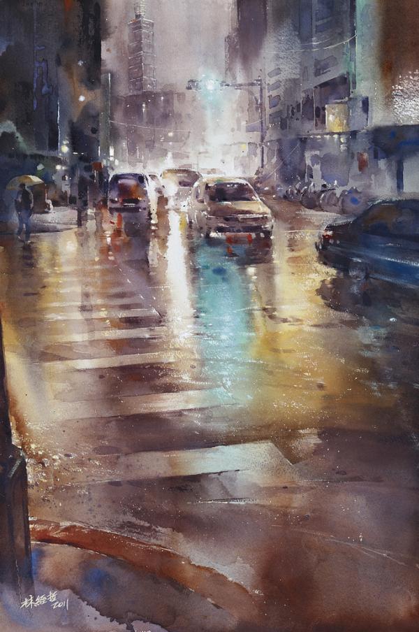 Street Watercolor Paintings by Lin Ching-Che