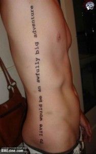 tattoo-quotes-to live would be an awfully big adventure