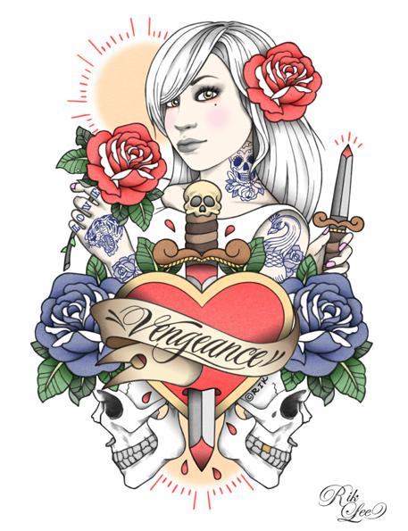 Ilustrații de tatuaje de Rik Lee