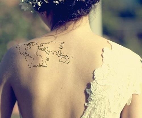  Coolest World Map Tattoos Ever