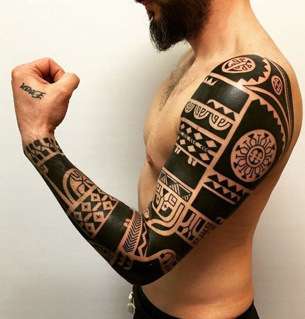 Maori Arm Tattoo Design