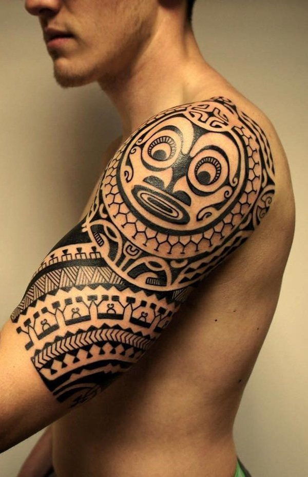 Maori Fern Tattoo with Koru Swirls