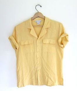 Silk yellow shirt