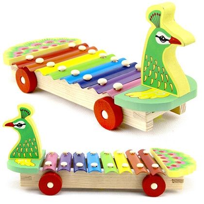 Žaislai for 2 Month Old Baby-peacock truck toy