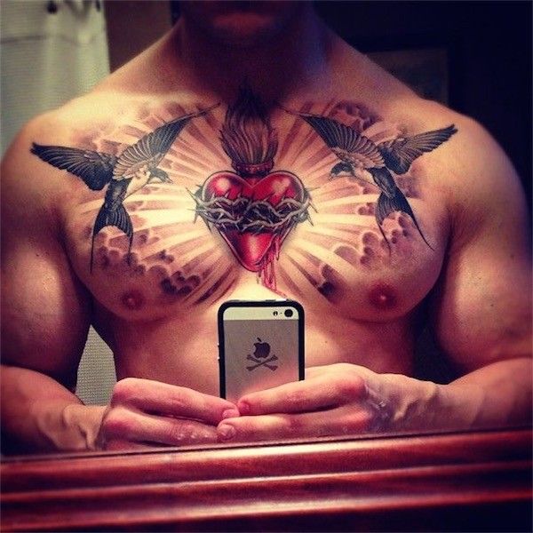 Top 144 Chest Tattoos for Men