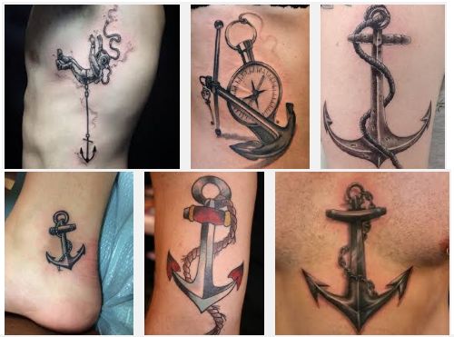 anchor-tattoo-designs-flowers-and-ropes