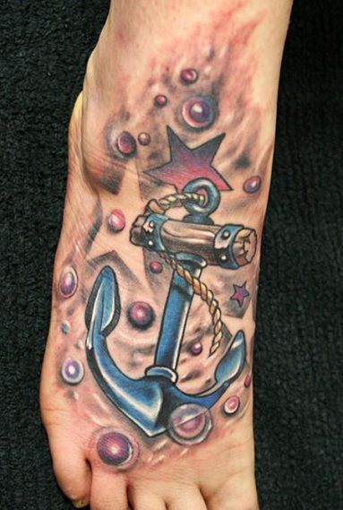 anchor-with-bubbles-and-starstattoo