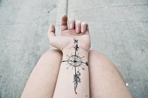 directional bracelet tattoo designs
