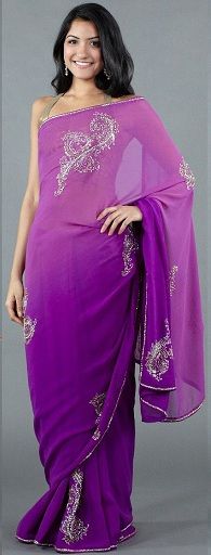 Top 15 Charming Purple Sarees With Pictures | Styles At Life