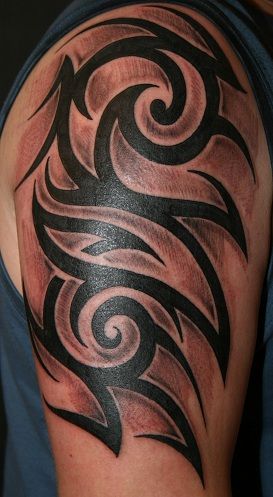 Gentis Flame Style Arm Tattoo