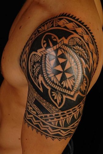 Samoană Pattern Tribal Arm Tattoos