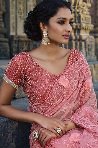 Designer blouses for net sarees4